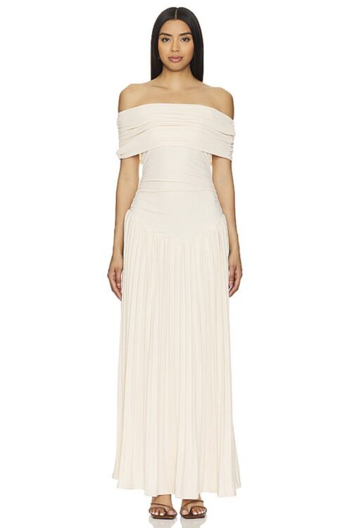Aurelia Off-Shoulder Maxikleid