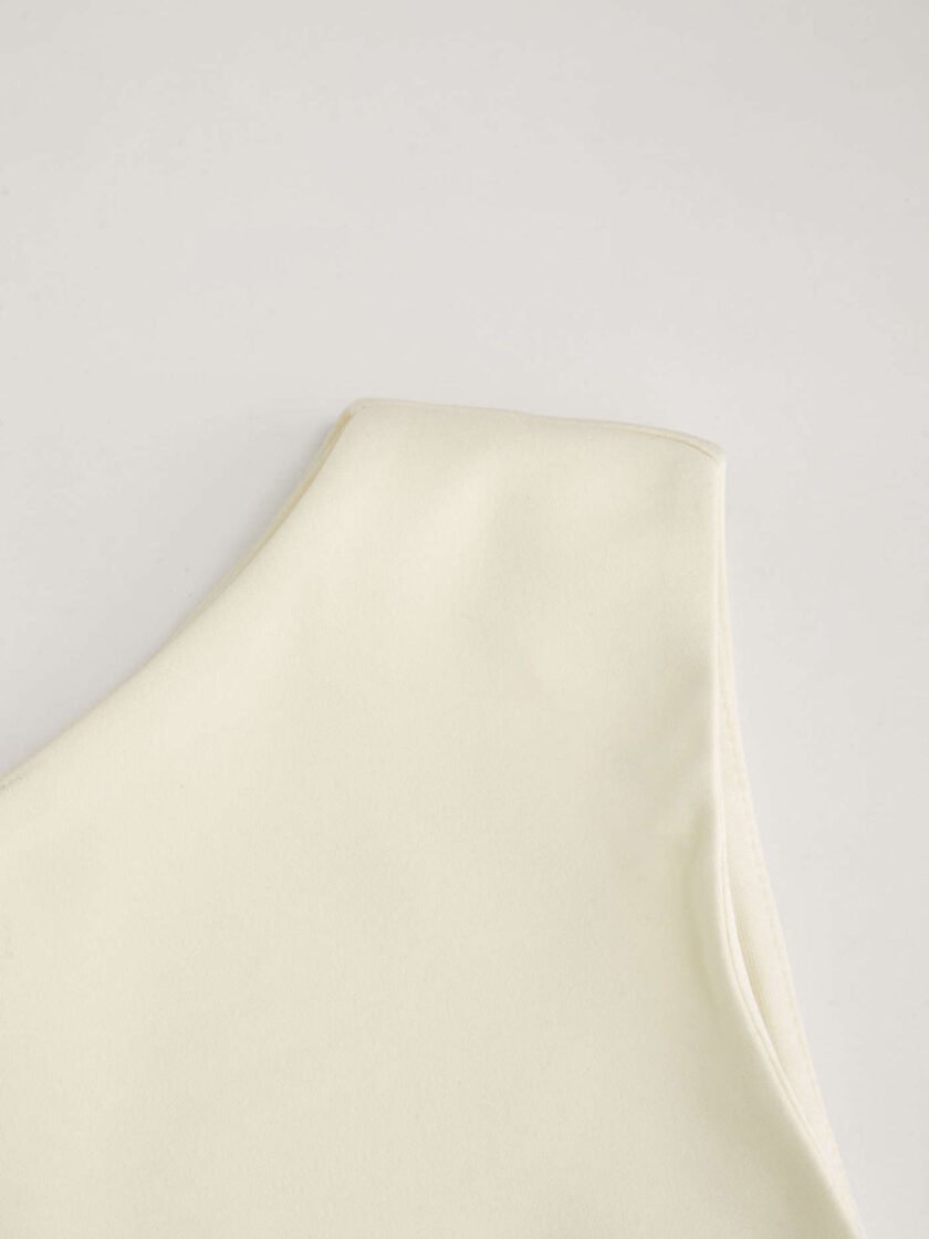 Asymmetrisches Kleid „Elegant Charm“ – Cremeweiß - Image 5
