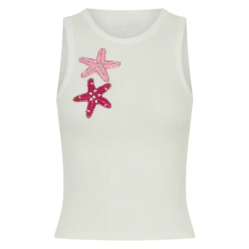 Starfish Beaded Tank Top