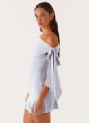 Asymmetrisches Kleid „Elegant Charm“ – Cremeweiß