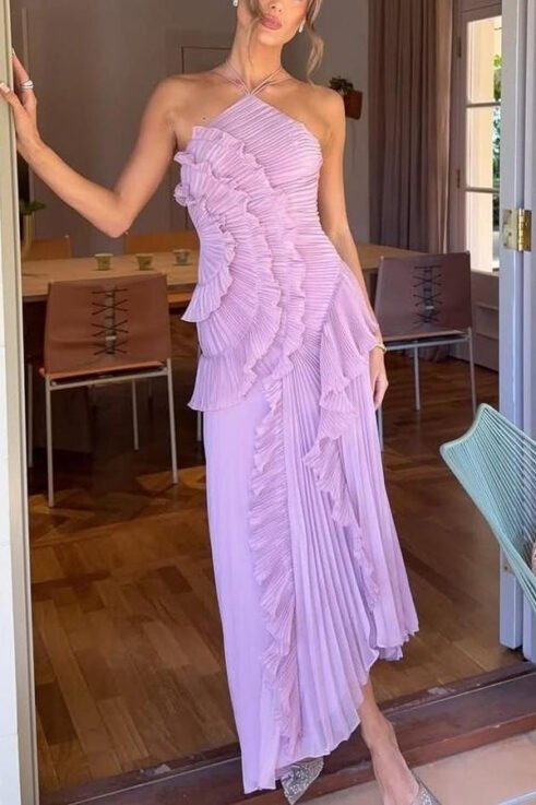Lunara Ruffle Gown Maxikleid – Bild 4