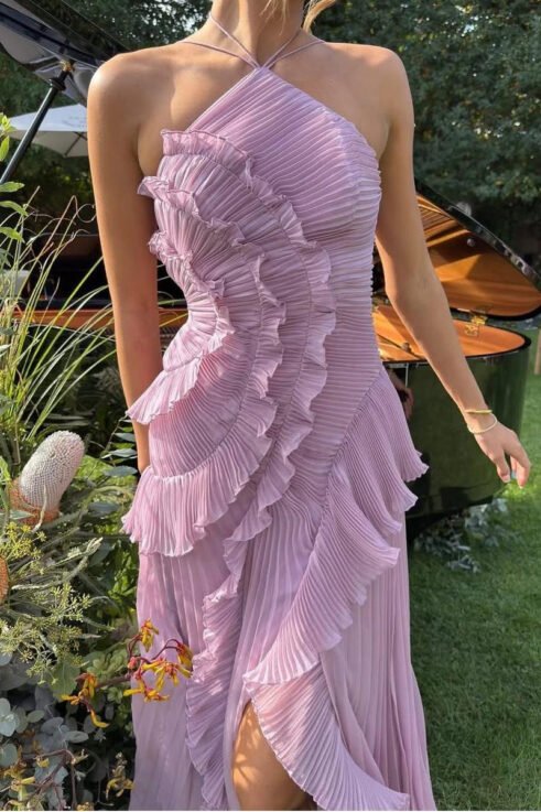 Lunara Ruffle Gown Maxikleid – Bild 5