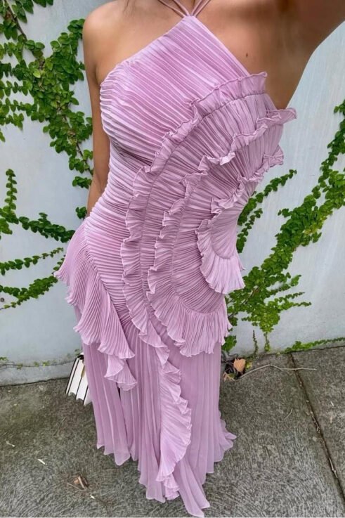 Lunara Ruffle Gown Maxikleid – Bild 6