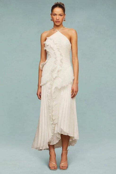 Lunara Ruffle Gown Maxikleid – Bild 9