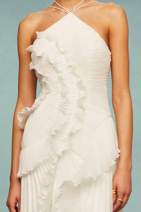 Lunara Ruffle Gown Maxikleid – Bild 10