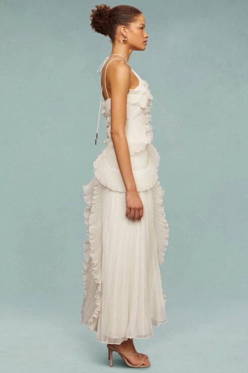 Lunara Ruffle Gown Maxikleid – Bild 11