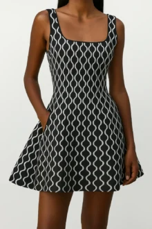 Moderna – Grafik-Kleid in A-Linie