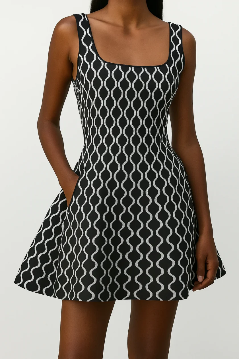Moderna – Grafik-Kleid in A-Linie - Image 3
