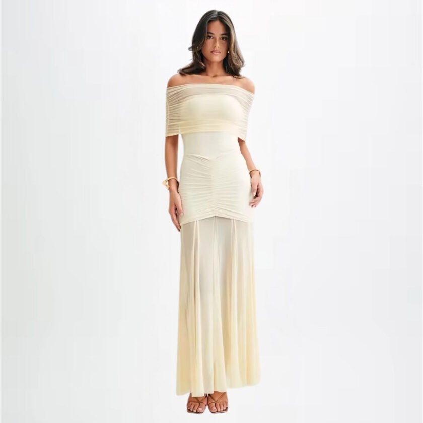 Alessia Off-Shoulder Maxi Kleid – Zeitlose Eleganz mit moderner Raffinesse - Image 2