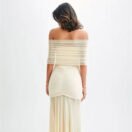 Alessia Off-Shoulder Maxi Kleid – Zeitlose Eleganz mit moderner Raffinesse
