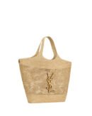 Golden Beach Bag mit kleine Tasche