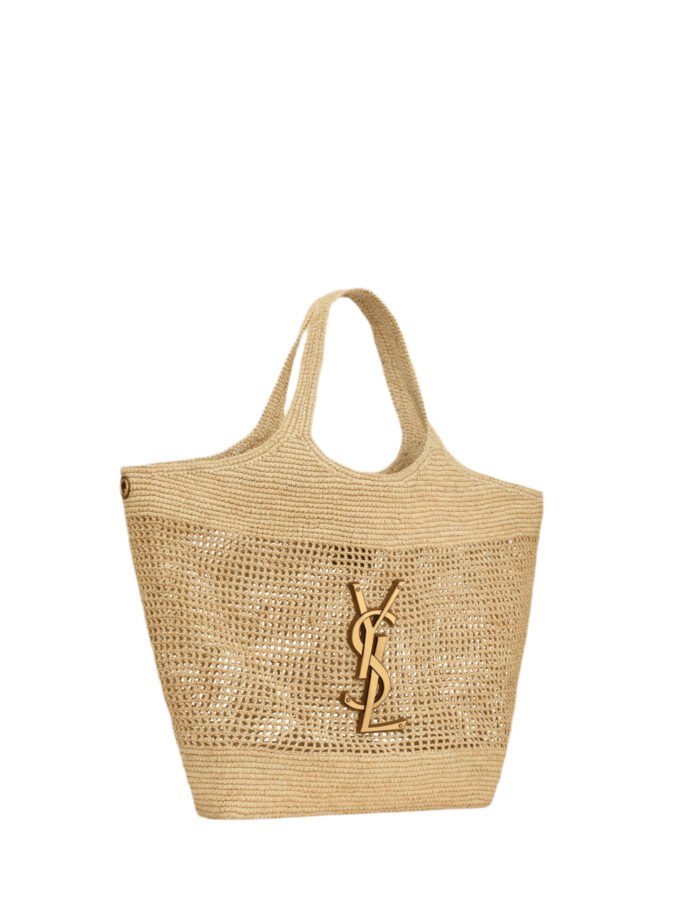 Golden Beach Bag mit kleine Tasche
