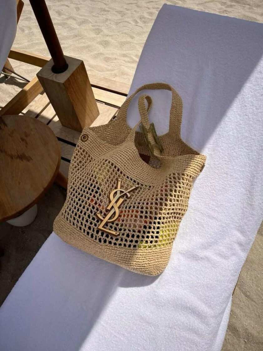 Golden Beach Bag mit kleine Tasche - Image 2