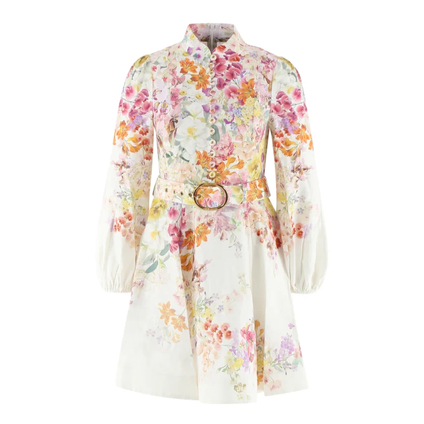 Aurora Bloom Belted Dress