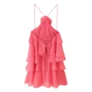 Besellics – Rüschen-Layer-Kleid mit Spaghettiträgern