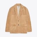 Oversized Suede Blazer – Luxus Veloursleder Blazer für Damen