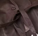 Besellics Suede-Optik Damenjacke – Dunkelbraun mit Taillengürtel & Schnürdetails